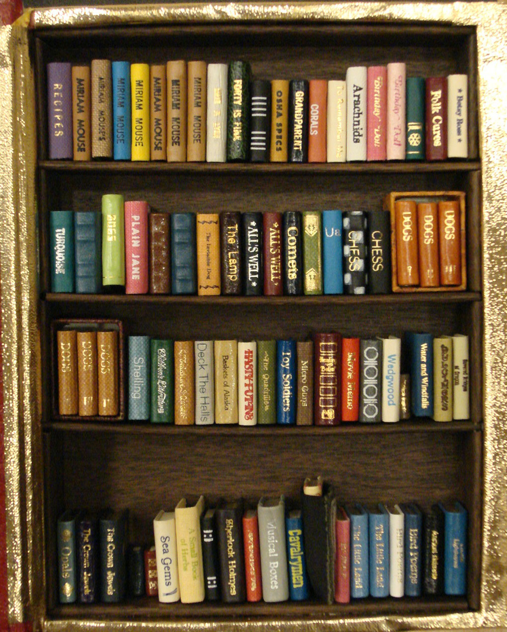 Bookcase For Miniature Books at Victor Washington blog