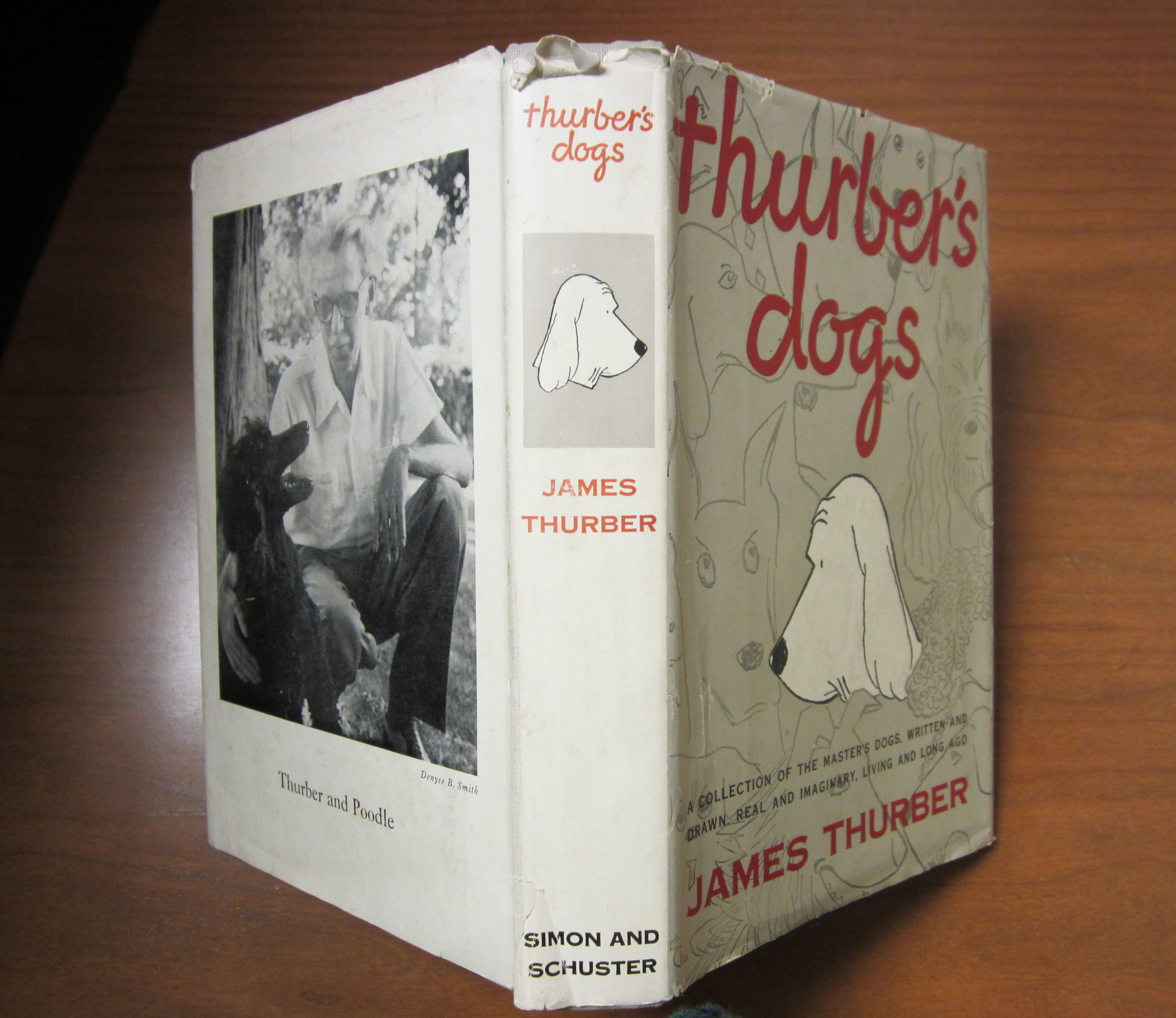 Thurber's Dogs: A Collection of the Master's Dogs, Written and Drawn, Real and Imaginary, Living and Long Ago, 1955. (PS3539 .H94 T54 1955. Gift of Mr. Charles Barham, Jr. Photograph by Donna Stapley.).