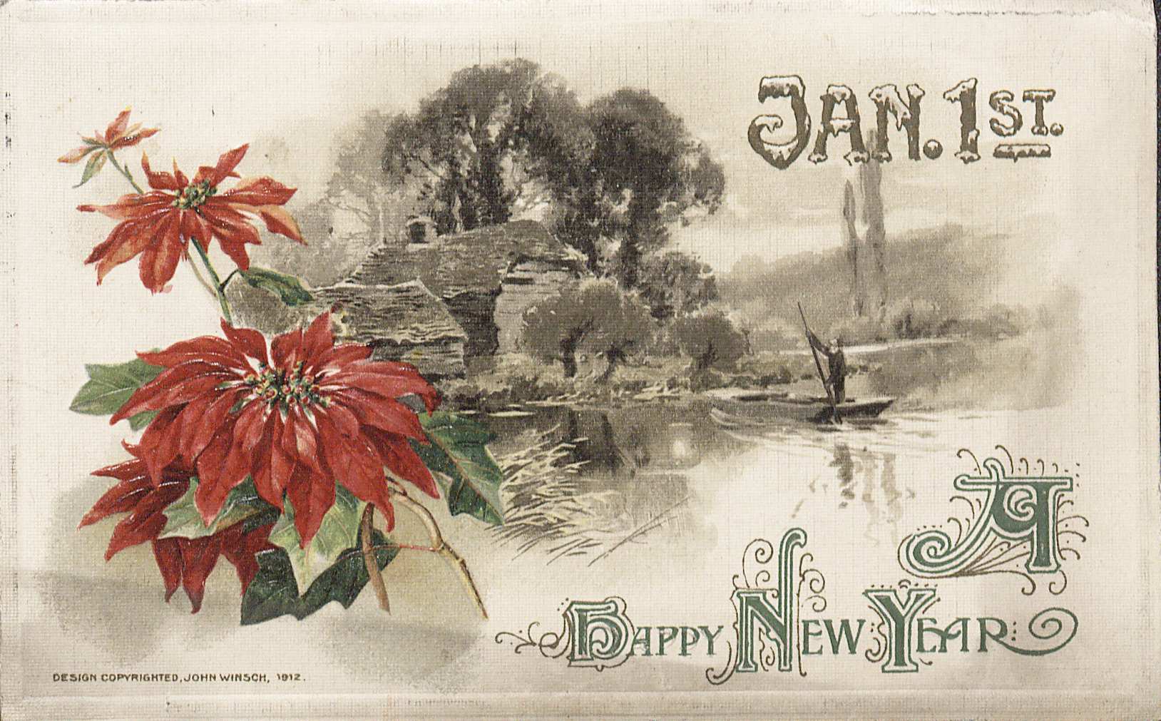 New Years postcard (Image by Petrina Jackson)