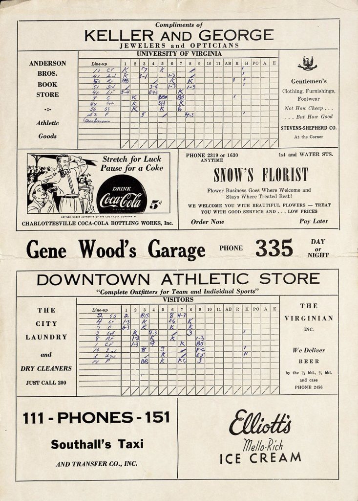 Baseball Scorecard