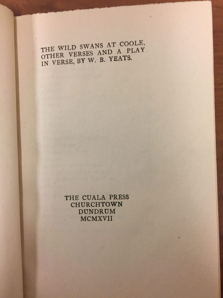 Researching William Butler Yeats in Special Collections Notes from