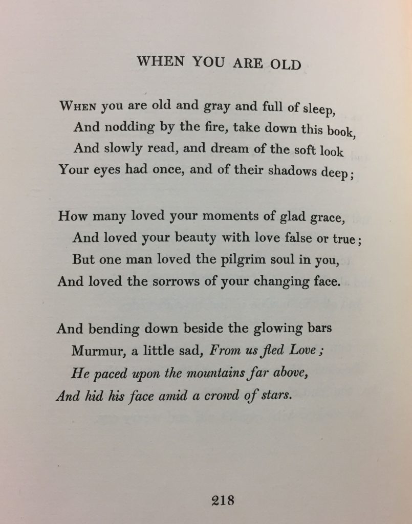 death poem william butler yeats