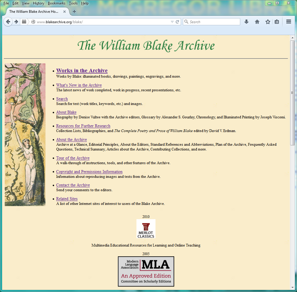 William Blake, Visionary | Notes from Under Grounds