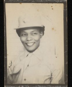 Madeleine Coleman in uniform. 