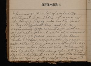 September 4 diary entry.