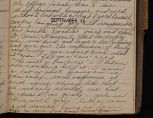 September 10 diary entry.